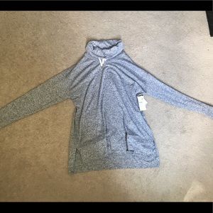 Heather Grey Tunic Sweatshirt, Large, Brand New